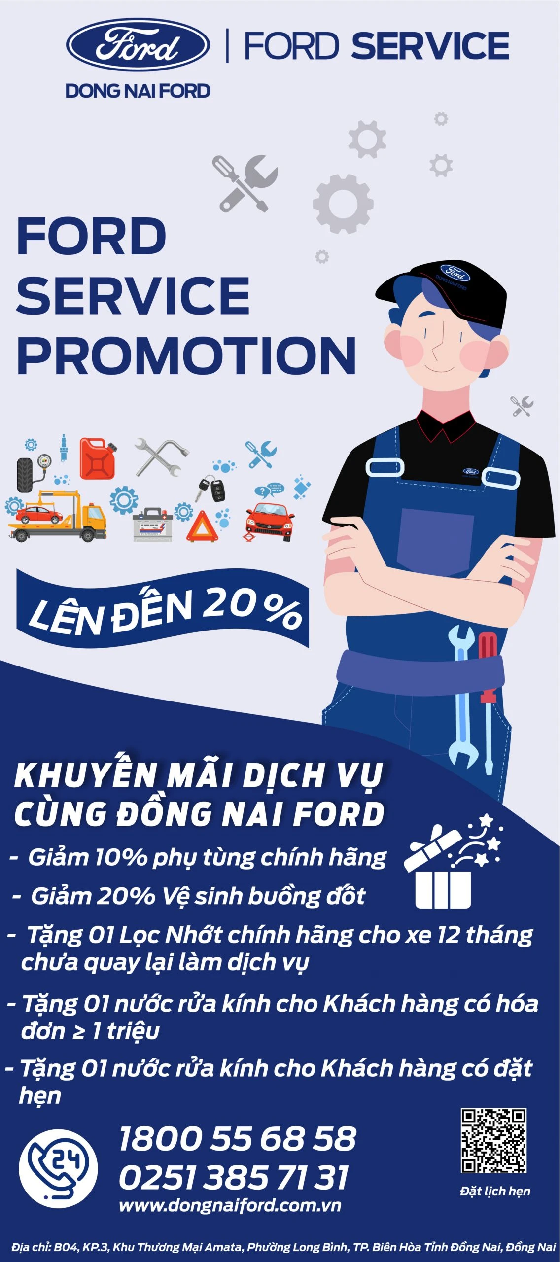 🚘 Đặt lịch bảo dưỡng – Bắt trọn cung đường 🚘