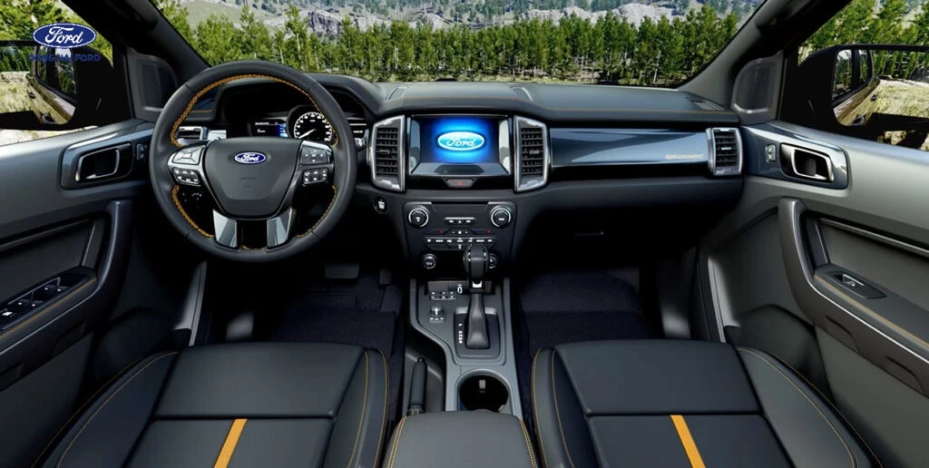 Tiện nghi nổi bật trong nội thất Ford Ranger
